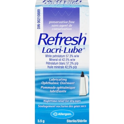 Refresh Pommade Ophtalmique Lubrifiante 3.5 g, 314,00 $/100g