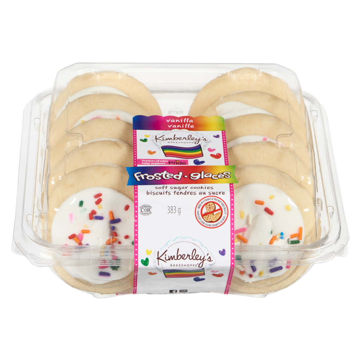 Kimberley's Bakeshoppe Soft Sugar Cookies Vanilla Frosted
