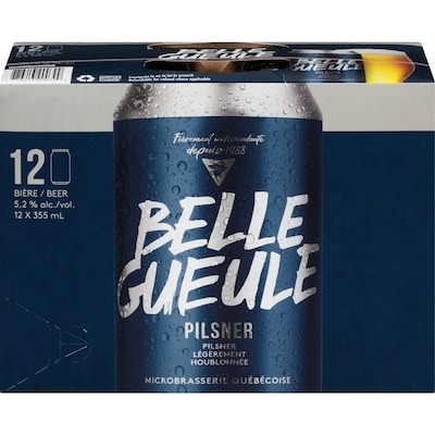 Belle Gueule Bière pilsner (Pièce d’identité requise au moment du ramassage) 12x355.0 ml, 0,47 $/100ml