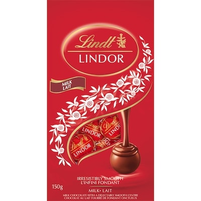 Lindt Sachet Truffes LINDOR au chocolat au lait 150 g, 7,33 $/100g