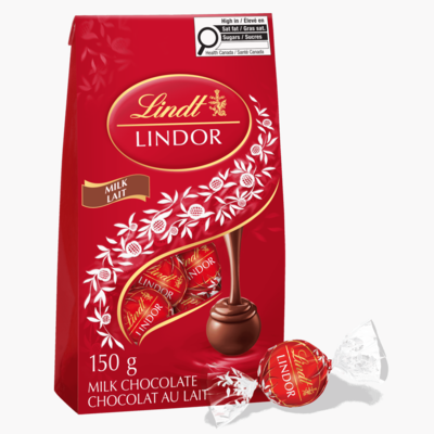 Lindt Sachet Truffes LINDOR au chocolat au lait 150 g, 5,99 $/100g