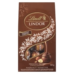 LINDOR Hazelnut Milk Chocolate Truffles Bag