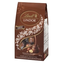 Lindt LINDOR Hazelnut Milk Chocolate Truffles Bag - 150 g