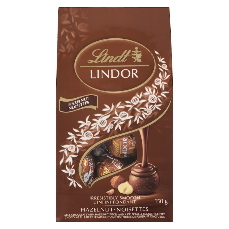 LINDOR Hazelnut Milk Chocolate Truffles Bag