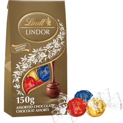 Lindt LINDOR Assortiment de truffes au chocolat, Sachet 150 g, 7,33 $/100g
