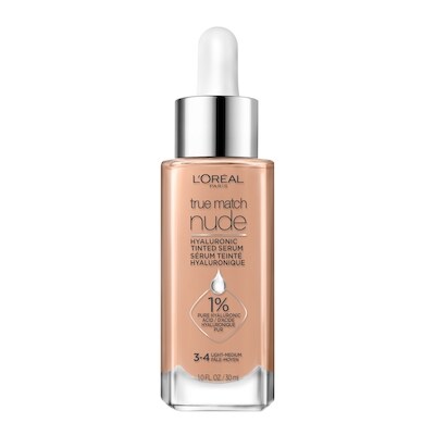 L’Oréal Sérum Teinté Hyaluronique True Match Nude 3-4 Clair-Moyen 30 ml, 80,00 $/100ml