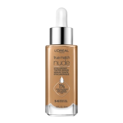 L'Oreal Paris Hyaluronic Tinted Serum True Match Nude 5-6 Medium-Tan 30 ml, $73.33/100ml