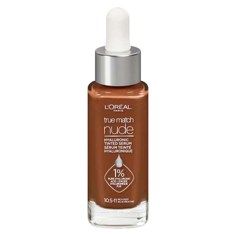 True Match Nude Hyaluronic Tinted Serum Plumping and hydrating, Rich Deep Rich Deep