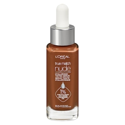 L’Oréal Sérum teinté tonifiant et hydratant True Match Nude avec acide hyaluronique à 1 % Riche Profond 30 ml, 93,30 $/100ml