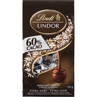 Lindt LINDOR 60% Cacao Chocolate Truffles 150 g, $6.66/100g