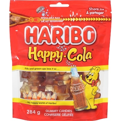 Haribo Happy-cola confiserie gélifiée à partager 284 g, 2,11 $/100g