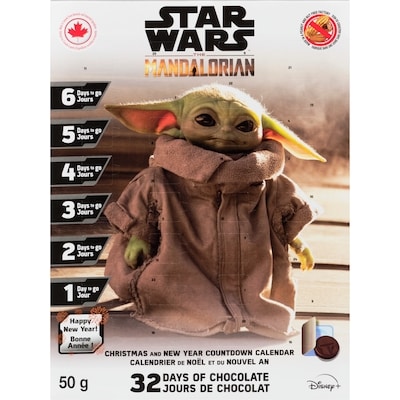 Jean Talon Star Wars 32 Days Of Chocolate The Mandalorian Christmas And New Year Countdown Calendar 50 g, $10.00/100g