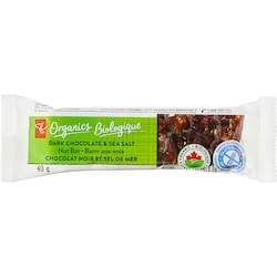 PC Organics Organic Dark Chocolate Sea Salt Nut Bar 40 g, $5.00/100g