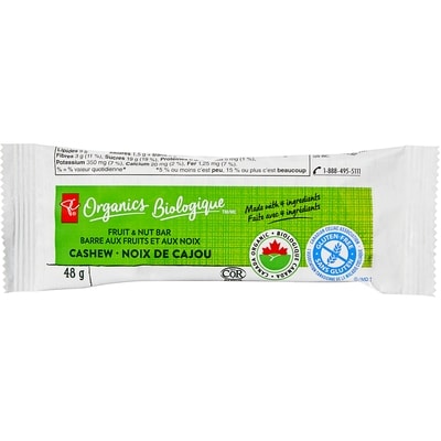 PC Organics Cashew Fruit and Nut Bar 48 g, $4.17/100g