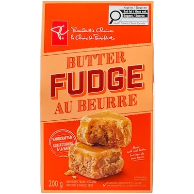 le Choix du Président Fudge au beurre 200 g, 2,50 $/100g