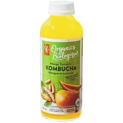 PC Organics Organic Mango Turmeric Kombucha 473 ml, $0.85/100ml