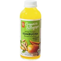 PC Biologique Kombucha biologique mangue et curcuma 473 ml, 0,84 $/100ml