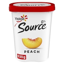 Source 0% Smooth Traditional Yogurt, Peach, No Added Sugar