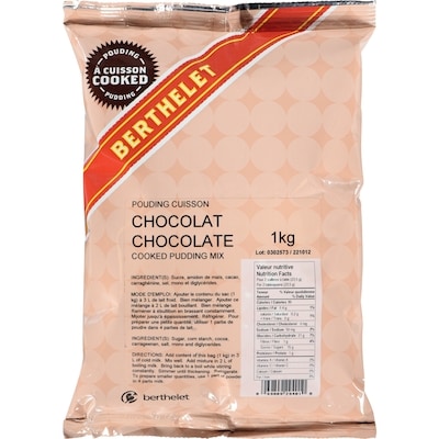 Berthelet POUDING CUIS. CHOCOLAT BERTHEL 1 kg, 1,10 $/100g