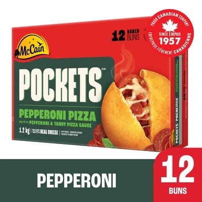 McCain Pizza Pockets® Pepperoni 1.2 kg, $1.42/100g