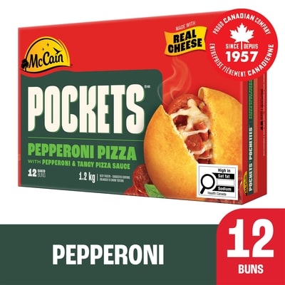 McCain Pizza Pockets® Pepperoni 1.2 kg, $1.42/100g