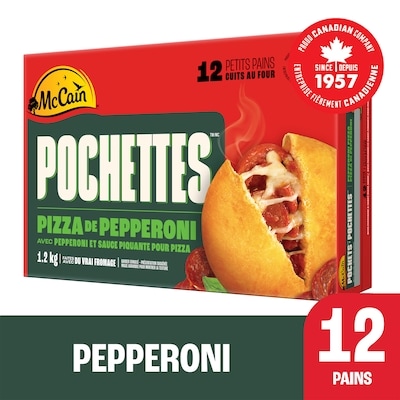 McCain Pizza Pochettesᴹᴰ au pepperoni 1.2 kg, 1,42 $/100g