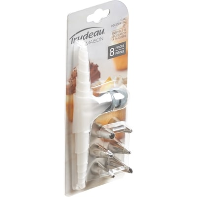 Trudeau 8 pieces cake decorating set 1 ea, $9.00/1ea
