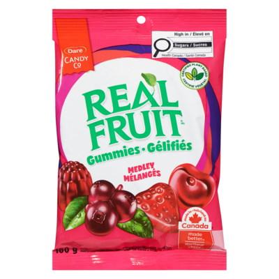 Dare REALFRUIT Gummies Medley 180 g, $1.94/100g