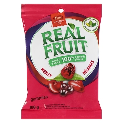 Dare REALFRUIT Gummies Medley 180 g, $1.66/100g