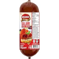 Solmaz Beef Salami, Hot $29.90/1kg $13.57/1lb