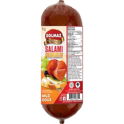 Solmaz Beef Salami $29.90/1kg $13.57/1lb