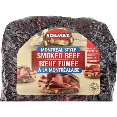Solmaz Viande fumée à la montréalaise 32,90 $/1kg 14,93 $/1lb