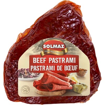 Solmaz Beef Pastrami $32.90/1kg $14.93/1lb