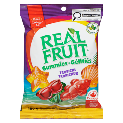 Dare Tropicaux REALFRUIT 180 g, 1,49 $/100g