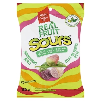 Dare REALFRUIT Sours 180 g, $1.66/100g
