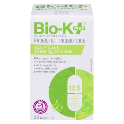 Bio-K+ Probiotique soins quotidiens 30 ea, 0,93 $/1ch