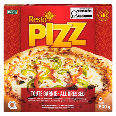Resto Pizz Pizza All Dressed 800 g, $0.75/100g