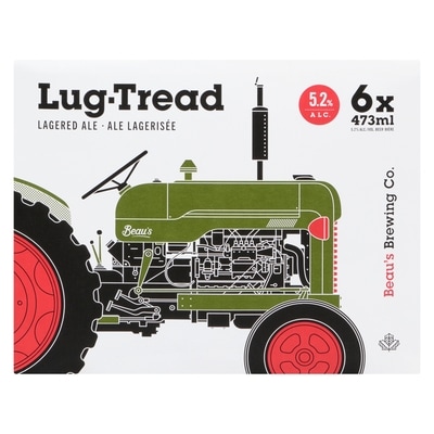 Beaus Lug Tread Lagered Ale Beer (ID required at pick-up) 6x473.0 ml, $0.75/100ml