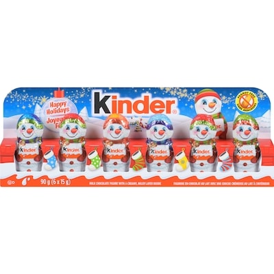 Kinder Figurine En Chocolat Au Lait Avec Une Couche Crémeuse Au Lait À L'Intérieur  90 g, 6,66 $/100g