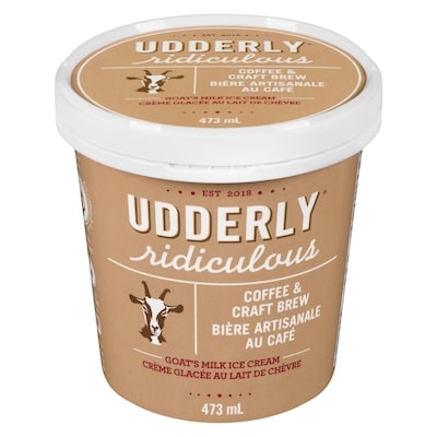 Udderly Ridiculous Goat'S Milk Ice Cream Coffee & Craft Brew 473 ml, $2.11/100ml