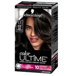 Color Ultime Permanent Hair Color Cream, 1.1 Raven Black