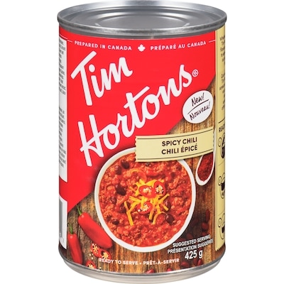 Tim Hortons Spicy Chili 425 g, $0.65/100g