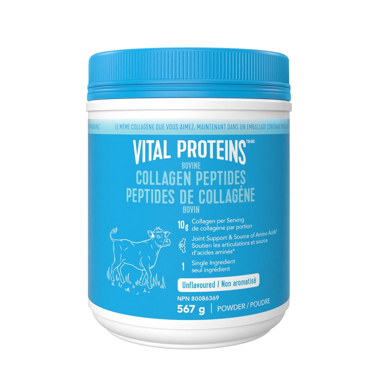 VITAL PROTEINS Bovine Collagen Peptides Powder 567 g, $13.23/100g