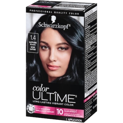 Schwarzkopf Color ultime permanent Hair Color Cream, 1.4 Sapphire Black 60 ml, $20.00/100ml