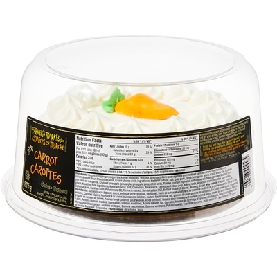 Délices du Marché Gâteau aux carottes 875 g, 1,60 $/100g