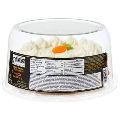Délices du Marché Gâteau aux carottes 875 g, 2,28 $/100g