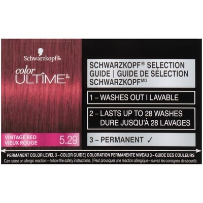 Color ultime permanent Hair Color Cream, 5.29 Vintage Red
