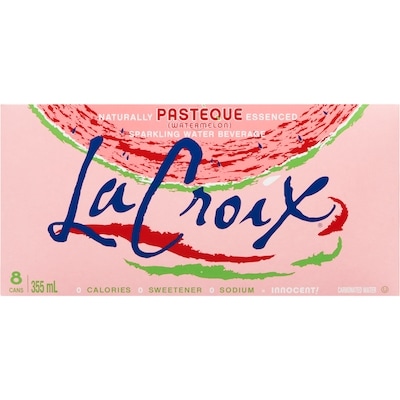 Lacroix Beverage Sparkling Water Beverage Naturally Pastèque Essenced Watermelon 8x355.0 ml, $0.23/100ml