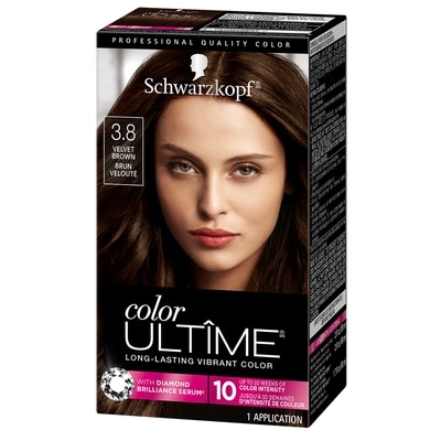 Schwarzkopf Color Ultime Permanent Hair Color Cream, 3.8 Velvet Brown 60 ml, $20.00/100ml