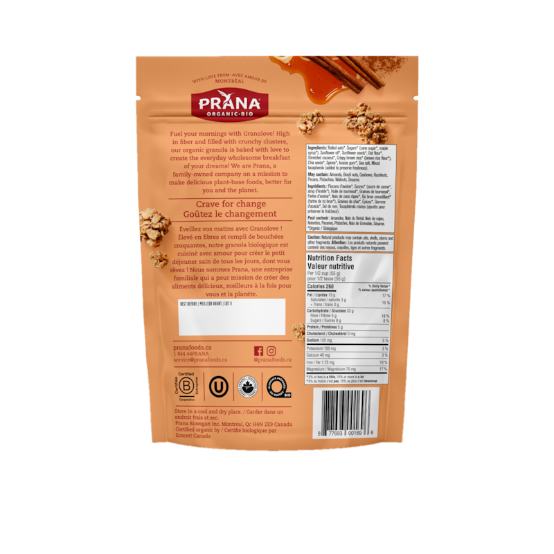 Granolove - Organic Maple Spice Crunch Granola